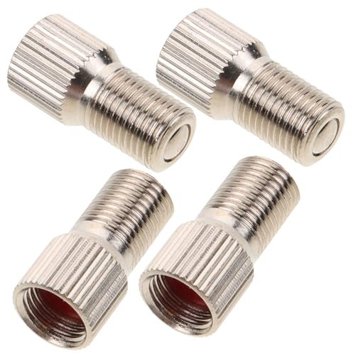 Abaodam 4 Prolunghe per Valvole Pneumatici Inossidabile per Gonfiaggio Facile e Veloce Scooter Estensione Valvola Resistente e