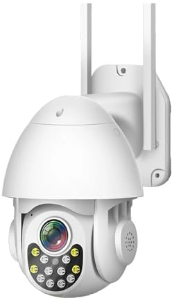 KVBRUI Caméras de sécurité Wi-FI d'extérieur HD, Vision Nocturne Couleur, étanche, avec babyphone(EU Plug,2mp add 64GB)