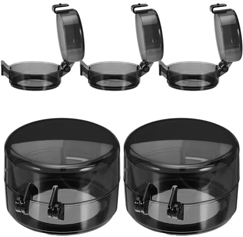 HAPINARY 5 Piezas Protectores para Botones de Cocina Cubiertas de Seguridad Infantiles para Perillas de Estufa y Horno Plástico Duradero con Diámetro Interior de Evita Activaciones