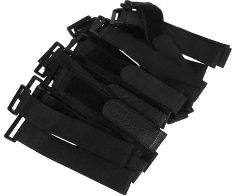 FONDOTIN 25 pezzi Fascette Cavi Riutilizzabili Nylon Regolabili con Fibbie Hook Loop per Organizzazione Cavi Casa Ufficio Campeggio