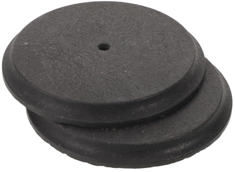Toyvian Weighted Base Block for Outdoor Trash Cans, 2pcs round Heavy Duty Anti-tip Trash Bin Bottom Filler Weight Insert for Stabilizing Garbage Bins