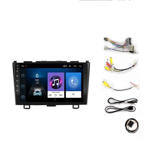 Autoradio Android 9.0 2 Din 8/9 Lettore video multimediale, navigazione GPS per CR-V 2006-2011, lettore audio video stereo per auto, senza DVD, 2G RAM 32G di spazio di archiviazione