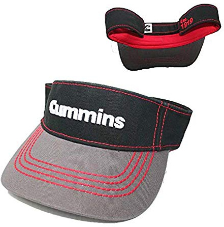 Contrast Visor Chino Twill Cap Truck hat Embroidered Sun Visor Adjustable Black