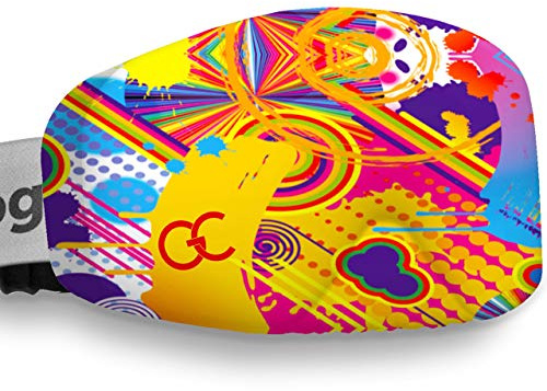 GogglesCover Ski Goggles Protective Cover, Protective Goggle Cover Portable, Ski Goggle Cover Sleeve Anti-Scratch, Ski Goggles Accessories, Ski Equipment, Geo Chaos Design