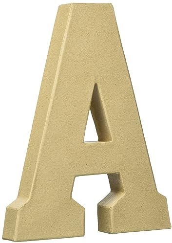 Décopatch AC852C - Buchstabe aus Pappmaché, A , 20cm, 1 Stück