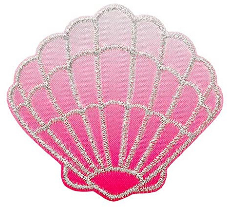 Mono-Quick 1205x Muscheln Bügelbilder, Pink, Lila, Türkis, Blau - Applikation Meer (12056 - Pink)