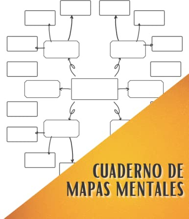 Cuaderno de Mapas Mentales: Cuaderno de trabajo de pensamiento visual | Plantillas de mapas mentales en blanco para organizar pensamientos e ideas | ... de lluvia de ideas | 8,5 * 11 | 100 páginas.