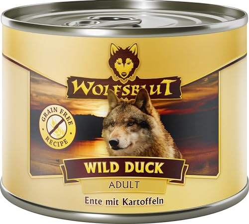 Wolfsblut Wild Duck Futter für ausgewachsene Hunde, 200 g, 6 Stück