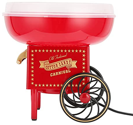 suick Zuckerwattemaschine, einfache Reinigung, Vintage-Form, 500 W, rutschfeste Zuckerwattemaschine, Küchenzubehör mit Zuckerlöffel für Zuhause(#1)