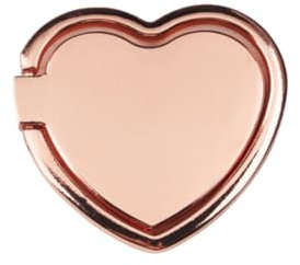 ISKIP Anneau de support pour téléphone portable en forme de cœur pour iPhone, Samsung, Huawei et tous les smartphones (rose)