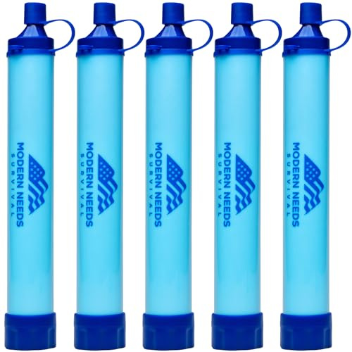 Ready Filter — Personal Water Filter Straw for Your Backpacking Gear | Water Filtration System Survival for Outdoor & Camping Supplies | Ultralight, Portable, and Durable Emergency Water Purifier