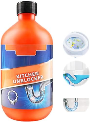 Desatascador de tuberías para cocina, potente desatascador de tuberías, desatascador de fregaderos de cocina, limpiador de desagües de fregaderos, para inodoros, alcantarillas y tuberías de cocina