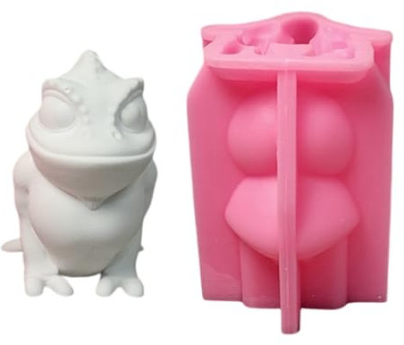 Rdxanc Moldes de silicona con forma de animal 3D para velas, moldes de silicona de resina epoxi para hacer velas y decoración de yeso