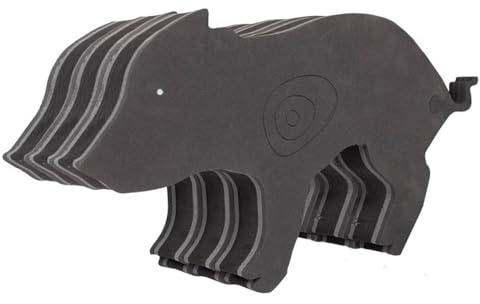 3D Zielscheibe Wildschwein aus Schaumstoff – realistische Bogenschießen Zielscheibe für Outdoor & Parcours – in 3 Stärken – für Recurve- & Langbögen bis 40 lbs – wetterfest & langlebig (21cm)