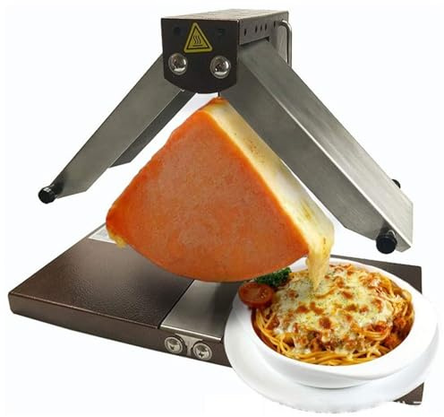 Macchina Elettrica Commerciale per Raclette Formaggio Fusione Per Metà Formaggio Ruota Multifunzione Angolo Regolabile In Acciaio Inox Riscaldamento Rapido