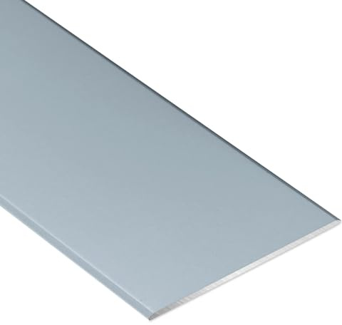 CVFOMBN Grau,6×105 cm, Hochleistungs-Bodenübergangsleiste, 7 cm breite, verbesserte Metallschwellenleiste aus Aluminium, Selbstklebende Fugenabdeckung und Verbindungsleiste