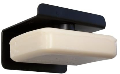 Box and beyond - Porte-Savon - 7,5 x 6 x 4,5 cm - Métal Noir - Aimanté - Mural - Salle de Bain, Douche, Bain, Cuisine - Style Industriel