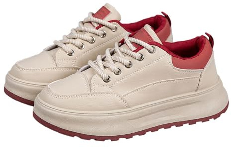 Generico Scarpe Donna Ortopediche Scarpe Corsa Sportive da Donna Autunnali E Invernali,da Corsa,Casual Comode Sport Palestra Sneaker Sneakers Sneakers (Red,38)