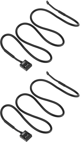 ECSiNG CPU Cooling Fan Connector Cable 3 Pin to USB 2 Pieces Compatible with AMD Ryzen 7 Compatible with Wraith Prism LED RGB