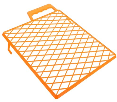 Luxshiny Rejilla de Pintura de Plástico Abs Naranja Portátil Durabilidad Excepcional para Proyectos Domésticos y Renovaciones del Hogar