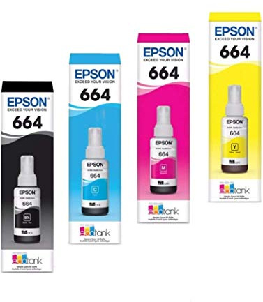 Epson Ecotank Black Cyan Magenta Yellow Ink Bottle Bundle Pack