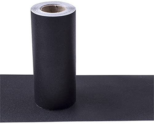 Guest Ruyunlai Tapetenbordüre Selbstklebend schwarz matt 10cm X 1000cm für Badezimmer Wohnzimmer Küche Verdicken PVC Dekorative Bordüre Abnehmbare Wasserdicht Taille rahmen Wandtattoo