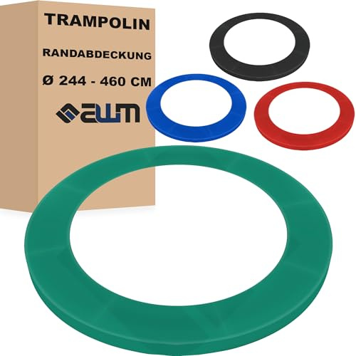 AWM Trampolin Randabdeckung Ø 244 cm Federabdeckung Premium EXTRA BREIT - 35 cm - Randschutz Zubehör Ersatzteile Rahmenpolster