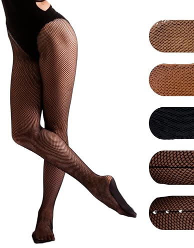 Silky Dance Professional Fishnet Dance Tights Latin Dance Tights - Small - Black