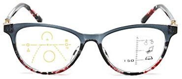 LXZSMH Lunettes de Lecture, Lunettes de Lecture à Zoom Intelligent, antireflet, Lunettes, revêtement antireflet AR, lecteurs de qualité (Couleur : Gris, Taille : 3.0) (Color : Gray, Size : 3)