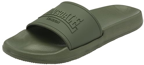 Lonsdale Men's Sorrento Slide Sandal, Khaki UNI, 11 UK