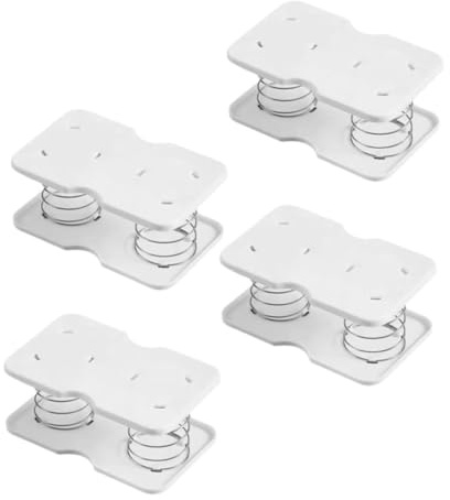 LALAFINA 4 Soportes de Resorte Altura Ajustable para Caja de Pañuelos Material Plástico y Hierro Diseño Minimalista para Uso Hogar o Comedor