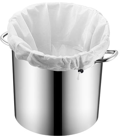 26 inches * 22 inches Drawstring Straining Bag with Drawstring, Fine Mesh Brew Bag for Home Brewing, Wine Making Supplies, Muslin Bags for Straining, Jelly Straining Bag and Jam Strainer