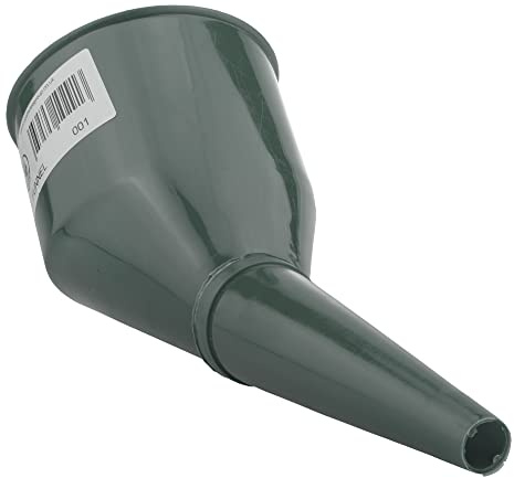 Angled Car Fuel Funnel with Built-In Filter Strong Plastic Diesel Oil Petrol Pouring Tube (Grey)
