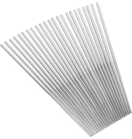 GALPADA 12 pares Palillos Chinos Reutilizables de Acero Inoxidable Antideslizantes Resistentes al Calor para Cocina y Restaurante