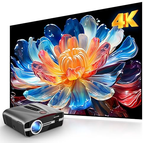Daylight Projector 4K Ultra HD 2300ANSI High Lumen,Smart Home Cinema Indoor Daytime Projectors with WiFi6,Bluetooth,Streaming Apps,NFC,HDR10+,ToF Auto Focus,HDMI 2.1 ARC for Outdoor Movie Video Gaming