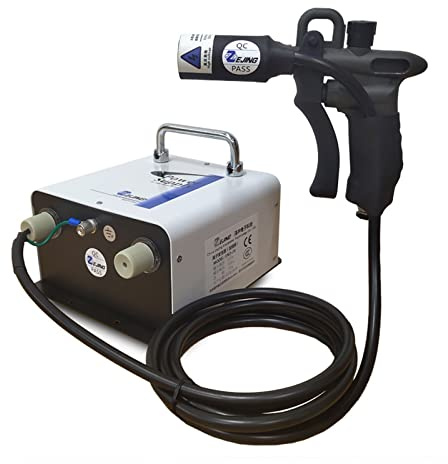 Pistola a spruzzo, ST-302D Elettrostatico Ventilatore Industriale Ionizzante Pistola Ad Aria Ionica Ventosa Serpente Macchina Elettrostatica Eliminatore 10KV