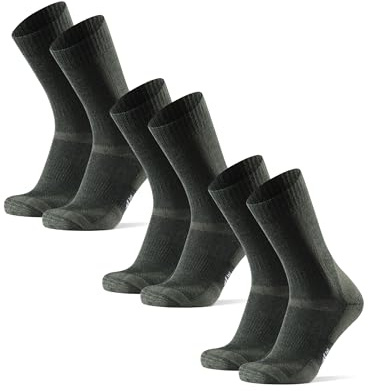 DANISH ENDURANCE Vandringsstrumpor, Luftiga Merinoull strumpor mot blåsor, för Män & kvinnor, Unisex, 3-Pack, Forest Green - 3 Pack, 39-42
