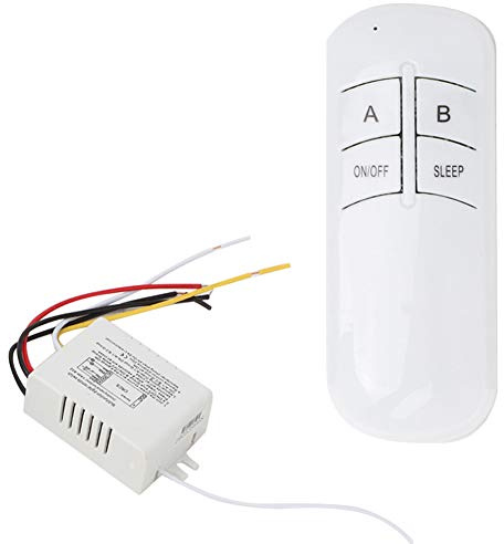 YAM-802 Interrupteur Sans Fil 2 Voies ON/OFF Récepteur Numérique Mural 200V-245V Télécommande pour Maison Jardin Portée 8-15m Intérieur