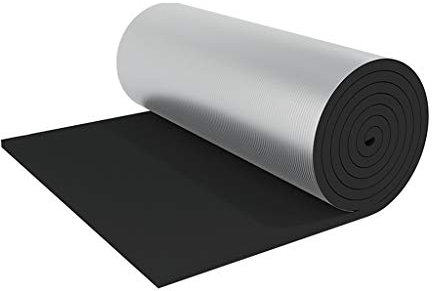BBGS Aislante Lana Papel de Aluminio Caucho Ignífugo Esponja Color del Techo Azulejos de Acero Aislamiento Algodón Tanque de Agua Tubería Anticongelante Algodón (Color : Style 1, Size : 5M)