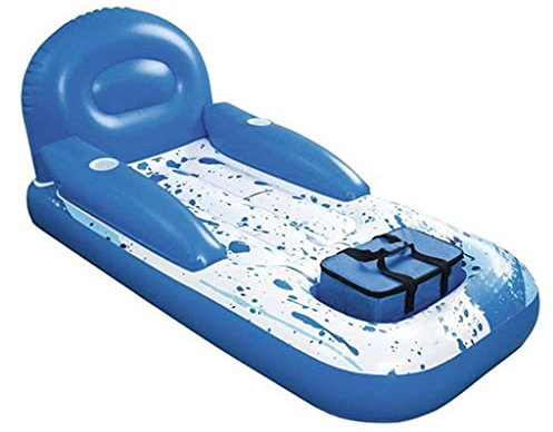 ZXQZ Schwimmbecken, Schwimmende Lounge für Pool-Schlauchboote, mit Rückenlehne und Armlehne, Schwimmbadzubehör für Kinder und Erwachsene 91 x 42