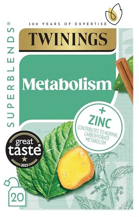 Twinings Té de metabolismo Superblends, paquete de 20