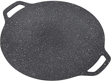 Wnesy Parrilla de Barbacoa Al Aire Libre de Apariencia Coreana de SartéN de Barbacoa de Forma Redonda Brillante