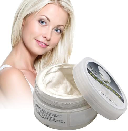 DMQ Hair Wax Colour, White Spray Temporary, Dye, Instant Styling, Natural Hairstyle Color Pomade, Clays for Men, Women, Party, Cosplay, Christmas 100g, 1 g
