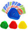 4 Stück Kartenhalter Kinder, Spielkartenständer, Kartenspiele Kartenhalter Kind für Behinderte Dreieck, Spielkarten Halter, Spielkartenhalter Kunststoff Kartenspiele für Kinder,Erwachsene ,Senioren