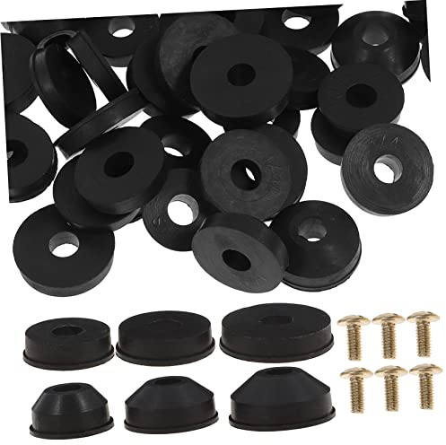 CORHAD Plumbing Washers Set Faucet Washer Assortment Kit for Kitchen Tap and Bathroom Sink Leak Repair Assorted Flat and Tip Washers with Screws Replacement Faucet Washer Parts