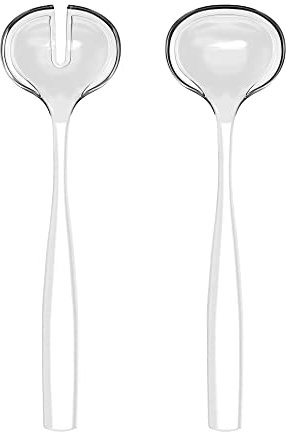 Guzzini - Salad Cutlery in Bio-Based Plastic, White, Turtleneck, 28 Cm
