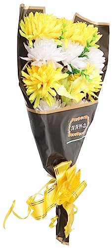 Healvian 2pezzi Fiori Per Cimitero Tomba Seta Bouquet Fiori Decorazioni Commemorative Realiste Senza Manutenzione Per Tombe e Luoghi Di Riposo