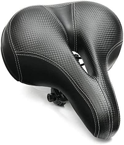 Asiento Universal de Confort for Bicicleta, sillín de Bicicleta Ancho Asiento de Bicicleta Big Bum Soft Comfort 3D Gel Pad Cojines de cojín Espuma Espesada con Resorte Goma Suave