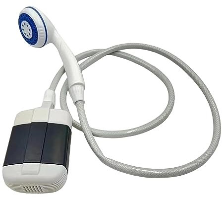 Harilla Außendusche, Campingdusche, tragbare USB-Pumpe, elektrische Dusche, mit Duschkopf für Wandern, Reisen, Wohnmobil, Wohnmobil, Gartenarbeit