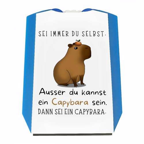 speecheese Sei Immer du selbst - ausser du Kannst EIN Capybara Sein Parkscheibe eine lustige Parkscheibe für das Auto mit Spruch Parkuhr Capybara Eiskratzer Wasserschwein Führerschein